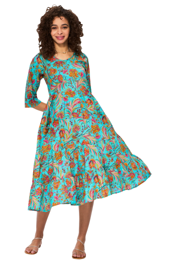 Robe femme 100% voile de coton origine inde