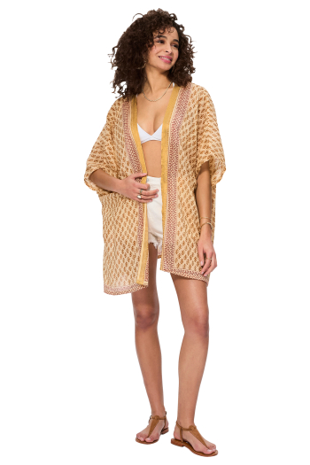 Kimono femme 100% coton origine inde