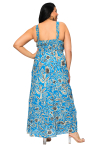 Robe grande taille 100% voile de coton double origine inde