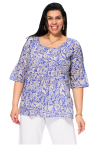 Chemisier grande taille 100% voile de coton origine inde