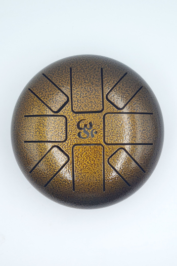 Tambour à langues en acier d15cm origine inde