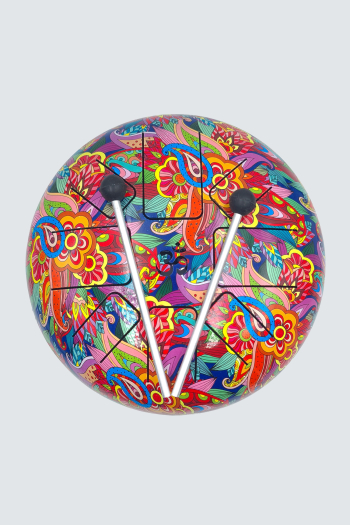 Tambour à langues en acier d25cm origine inde