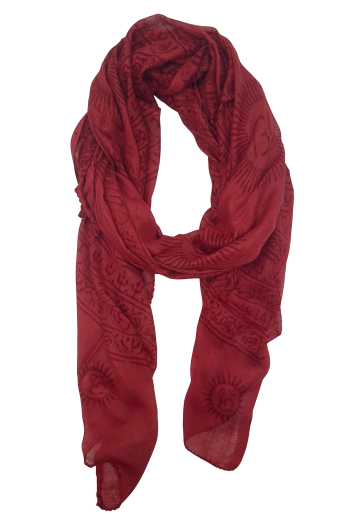 Foulard yoga om 100% viscose origine inde